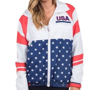 Unisex Tipsy Elves American Windbreaker Jacket
